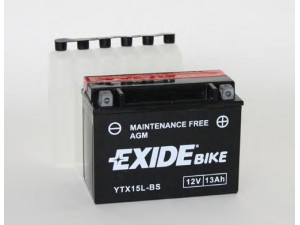 EXIDE YTX15L-BS starterio akumuliatorius; starterio akumuliatorius 
 Elektros įranga -> Akumuliatorius