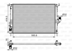 VALEO 700801 radiatorius, variklio aušinimas 
 Aušinimo sistema -> Radiatorius/alyvos aušintuvas -> Radiatorius/dalys
8200735039, 214100980R, 8200735039