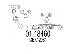 MTS 01.18460 išleidimo kolektorius 
 Išmetimo sistema -> Išmetimo vamzdžiai
GEX12081