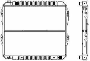 SAKURA  Automotive 1461-0204A radiatorius, variklio aušinimas