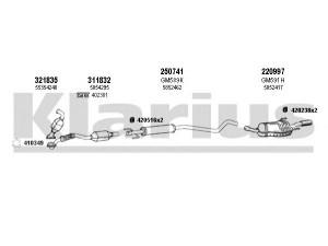 KLARIUS 391581E išmetimo sistema