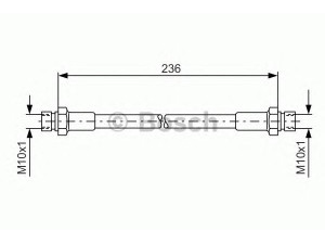 BOSCH 1 987 476 289 stabdžių žarnelė 
 Stabdžių sistema -> Stabdžių žarnelės
211 611 775 B, 113 611 775, 113 611 781 D