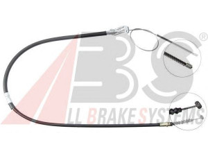 A.B.S. K12647 trosas, stovėjimo stabdys 
 Stabdžių sistema -> Valdymo svirtys/trosai
46430-35400