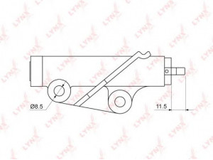 LYNXauto PT-1028 vibracijos slopintuvas, paskirstymo diržas 
 Diržinė pavara -> Paskirstymo diržas/komplektas -> Vibracijos slopintuvas
MD309999, MD373097