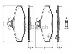 BOSCH 0 986 TB2 187 stabdžių trinkelių rinkinys, diskinis stabdys 
 Techninės priežiūros dalys -> Papildomas remontas
484 130 50 00, 48413050A0