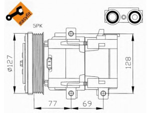 NRF 32061G kompresorius, oro kondicionierius 
 Oro kondicionavimas -> Kompresorius/dalys
1018496, 1035432, 1052024, 1058052
