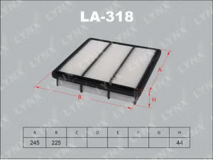 LYNXauto LA-318 oro filtras 
 Filtrai -> Oro filtras
MD620837, MR571473, AY120-MT015