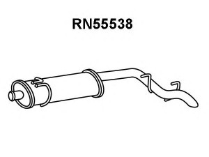 VENEPORTE RN55538 galinis duslintuvas 
 Išmetimo sistema -> Duslintuvas
4500129, 4502799, 7700302363, 7700314825