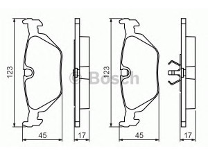 BOSCH 0 986 460 964 stabdžių trinkelių rinkinys, diskinis stabdys 
 Techninės priežiūros dalys -> Papildomas remontas
34 21 1 160 340, 34 21 1 160 341