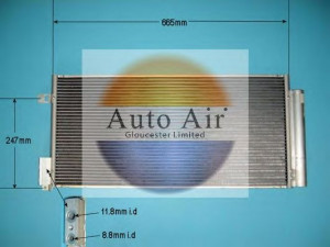 AUTO AIR GLOUCESTER 16-9800 kondensatorius, oro kondicionierius 
 Oro kondicionavimas -> Kondensatorius
51826520