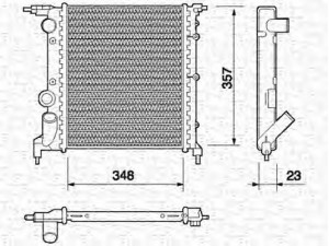 MAGNETI MARELLI 350213618000 radiatorius, variklio aušinimas 
 Aušinimo sistema -> Radiatorius/alyvos aušintuvas -> Radiatorius/dalys
7701034768