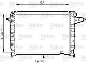 VALEO 730395 radiatorius, variklio aušinimas 
 Aušinimo sistema -> Radiatorius/alyvos aušintuvas -> Radiatorius/dalys
1300090, 1300097, 1300122, 1300125