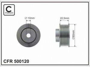 CAFFARO 500120 kreipiantysis skriemulys, V formos rumbuotas diržas 
 Diržinė pavara -> V formos rumbuotas diržas/komplektas -> Laisvasis/kreipiamasis skriemulys
49160-65D40