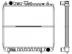 SAKURA  Automotive 1321-0216 radiatorius, variklio aušinimas