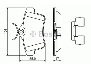 BOSCH 0 986 494 640 stabdžių trinkelių rinkinys, diskinis stabdys 
 Techninės priežiūros dalys -> Papildomas remontas
16 085 206 80, 16 086 816 80, 4254 35