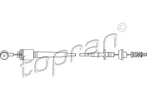 TOPRAN 302 775 akceleratoriaus trosas 
 Variklis -> Oro tiekimas -> Akceleratoriaus trosas/jungtis
1 062 102, 1 064 322, 1 069 700
