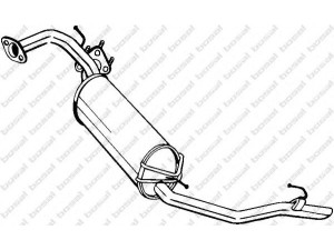 BOSAL 282-911 galinis duslintuvas 
 Išmetimo sistema -> Duslintuvas
18307-SMG-E01, 18307-SMG-E02