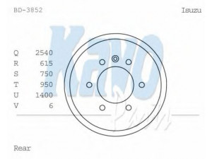 KAVO PARTS BD-3852 stabdžių būgnas 
 Stabdžių sistema -> Būgninis stabdys -> Stabdžių būgnas
568061, 91118872