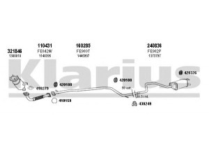 KLARIUS 362008E išmetimo sistema 
 Išmetimo sistema -> Išmetimo sistema, visa