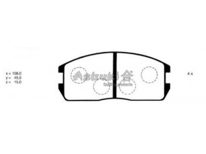 ASHUKI C001-01 stabdžių trinkelių rinkinys, diskinis stabdys 
 Techninės priežiūros dalys -> Papildomas remontas
V9118M015, 0 986 491 260/BOSCH