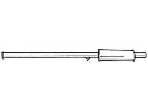 AKS DASIS SG22401 vidurinis duslintuvas 
 Išmetimo sistema -> Duslintuvas