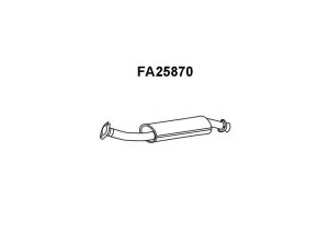 VENEPORTE FA25870 priekinis duslintuvas 
 Išmetimo sistema -> Duslintuvas
1324699080, 1705CQ, 9678157680