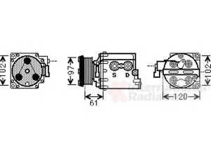 VAN WEZEL 1800K436 kompresorius, oro kondicionierius 
 Oro kondicionavimas -> Kompresorius/dalys
1494719, 4991276, 5007968, 6T1619D629BA