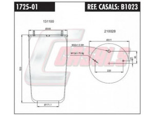 CASALS B1023 dėklas, pneumatinė pakaba 
 Pakaba -> Pneumatinė pakaba
246149, 3653