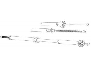 CEF FA02281 trosas, stovėjimo stabdys 
 Stabdžių sistema -> Valdymo svirtys/trosai
51787260