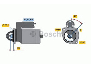 BOSCH 0 986 017 180 starteris 
 Elektros įranga -> Starterio sistema -> Starteris
12 41 2 245 328, 12 41 2 246 388