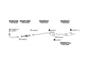 VENEPORTE 550035 išmetimo sistema 
 Išmetimo sistema -> Išmetimo sistema, visa