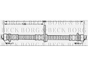 BORG & BECK BBH6990 stabdžių žarnelė 
 Stabdžių sistema -> Stabdžių žarnelės
46430SN7003, GBH 90265, GBH90265