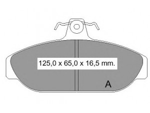 VEMA 831160 stabdžių trinkelių rinkinys, diskinis stabdys
424574, 425019