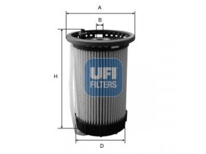 UFI 26.065.00 kuro filtras 
 Techninės priežiūros dalys -> Papildomas remontas
5Q0127177C