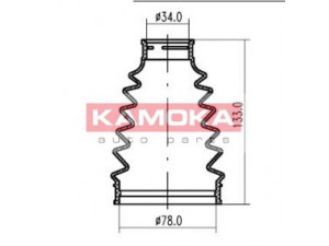 KAMOKA 1146986 gofruotoji membrana, kardaninis velenas 
 Ratų pavara -> Gofruotoji membrana