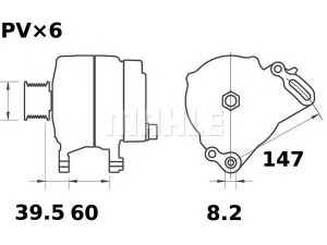 MAHLE ORIGINAL MG 261 kintamosios srovės generatorius 
 Elektros įranga -> Kint. sr. generatorius/dalys -> Kintamosios srovės generatorius
028 403 023 GX, 028 903 025 G, 030 903 023 A