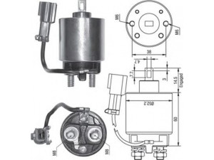 MAGNETI MARELLI 940113050244 solenoidinis jungiklis, starteris
S114801A