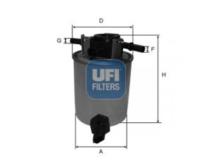 UFI 24.020.01 kuro filtras 
 Techninės priežiūros dalys -> Papildomas remontas
16400-1BY1D