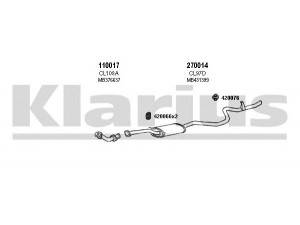 KLARIUS 210076E išmetimo sistema 
 Išmetimo sistema -> Išmetimo sistema, visa