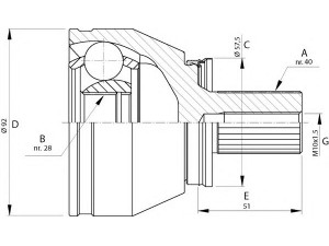 OPEN PARTS CVJ5713.10 jungčių komplektas, kardaninis velenas 
 Ratų pavara -> Sujungimai/komplektas
1437736, 1446223, 1446227, 1459738