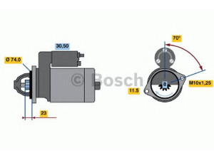 BOSCH 0 986 020 661 starteris 
 Elektros įranga -> Starterio sistema -> Starteris
28100 97203, 28100 97203 000, 28100 97203