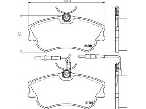 HELLA 8DB 355 019-261 stabdžių trinkelių rinkinys, diskinis stabdys 
 Techninės priežiūros dalys -> Papildomas remontas
6025315867, 6025370398