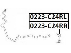 ASVA 0223-C24RL šarnyro stabilizatorius 
 Ašies montavimas/vairavimo mechanizmas/ratai -> Stabilizatorius/fiksatoriai -> Savaime išsilyginanti atrama
54668-4N010