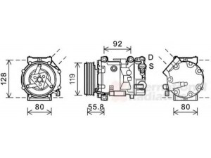 VAN WEZEL 0900K282 kompresorius, oro kondicionierius 
 Oro kondicionavimas -> Kompresorius/dalys
6453ZS, 648756