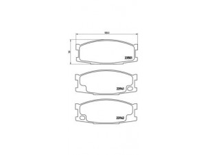 BREMBO P 54 024 stabdžių trinkelių rinkinys, diskinis stabdys 
 Techninės priežiūros dalys -> Papildomas remontas
MC894589, MK499873