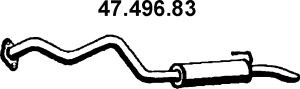 EBERSPÄCHER 47.496.83 galinis duslintuvas 
 Išmetimo sistema -> Duslintuvas
17405-67050