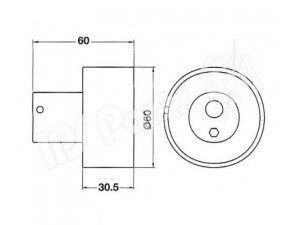 IPS Parts ITB-6104 įtempiklis, paskirstymo diržas 
 Diržinė pavara -> Paskirstymo diržas/komplektas -> Dirželio įtempiklis (įtempimo blokas)
13070-42L00, 13070-V5001