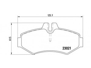 BREMBO P 50 020 stabdžių trinkelių rinkinys, diskinis stabdys 
 Techninės priežiūros dalys -> Papildomas remontas
0004209720, 0034202420, 0044202520