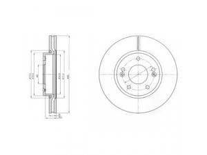 DELPHI BG4281 stabdžių diskas 
 Stabdžių sistema -> Diskinis stabdys -> Stabdžių diskas
51712-1H100