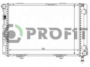 PROFIT PR 3524A6 radiatorius, variklio aušinimas 
 Aušinimo sistema -> Radiatorius/alyvos aušintuvas -> Radiatorius/dalys
1245000403, 1245001202, 1245002303